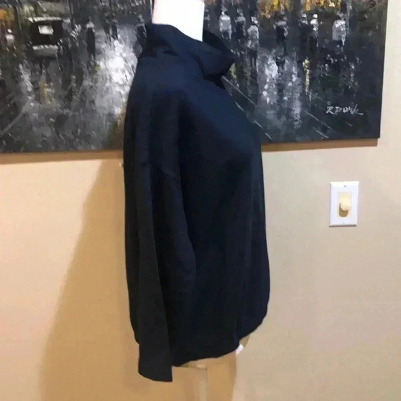 J. Jill Fit Cotton Blend Soft Cowl Neck Elastic Waist 3/4 Sleeves Top-Size MP - Picture 4 of 8